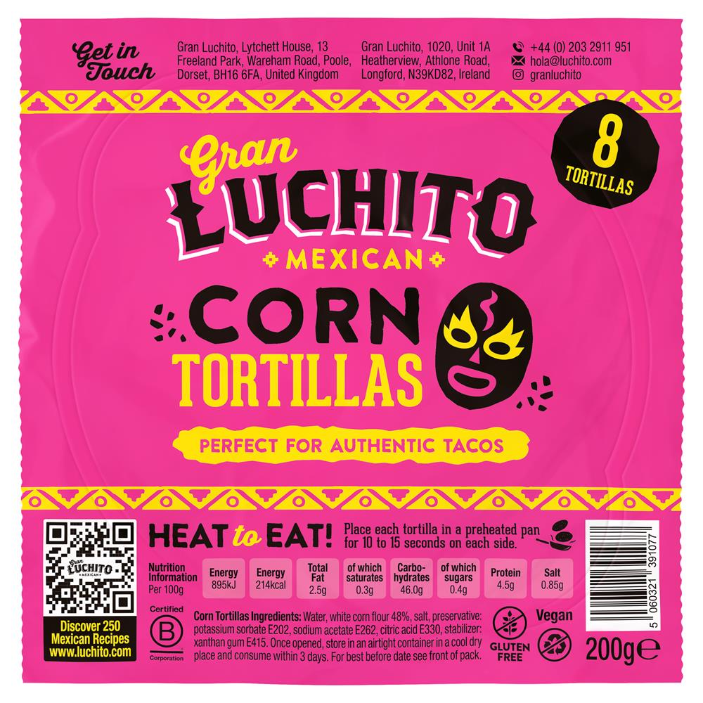 GF Corn Tortillas Wraps